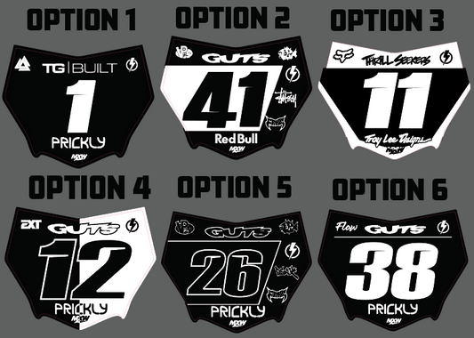 MotoCutz Plate Decal